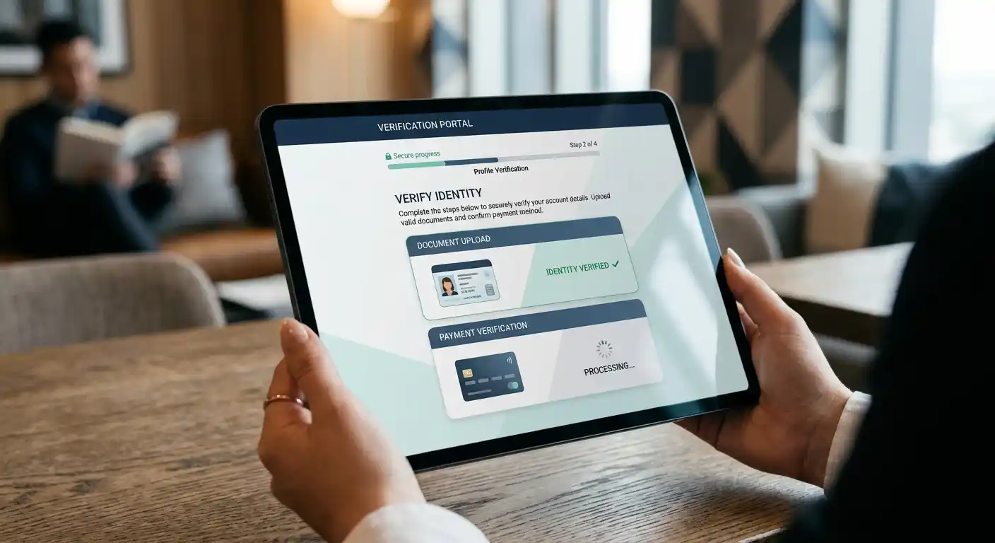 Current Caspero verification interface on the official domain